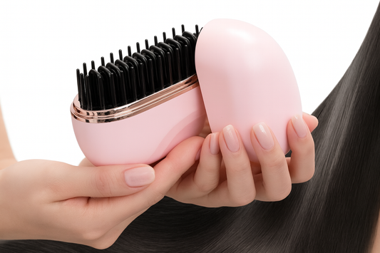 Lumaturk- Kablosuz Mini Saç Düzleştirici Tarak | 3 Kademeli Isı Ayarlı