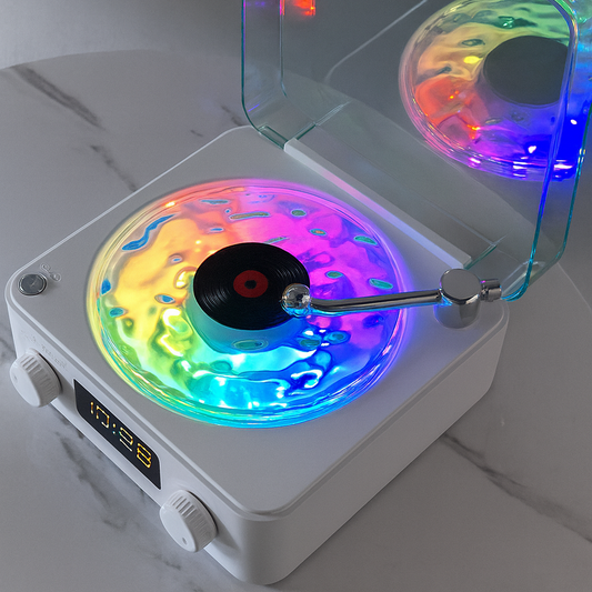 Lumaturk- Işıklı Retro Kablosuz Bluetooth Hoparlör | Şıklık ve Ses Bir Arada