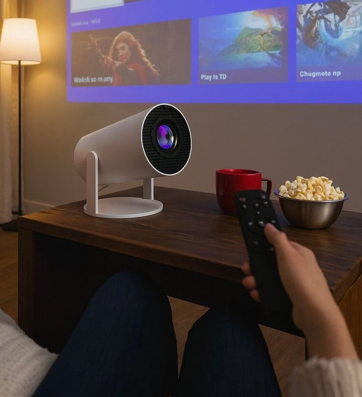 Lumaturk- Mini Taşınabilir Pro Versiyon Projeksiyon Cihazı