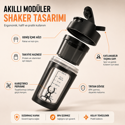 Lumaturk- Elektrikli Otomatik Karıştırıcı Shaker/Matara