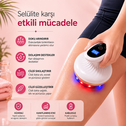 Lumaturk- Selülit Giderici Vakumlu Masaj Aleti (Yenilenmiş Tasarım)